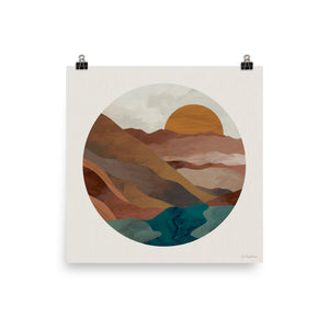 Sandstone Mountains • Art Print